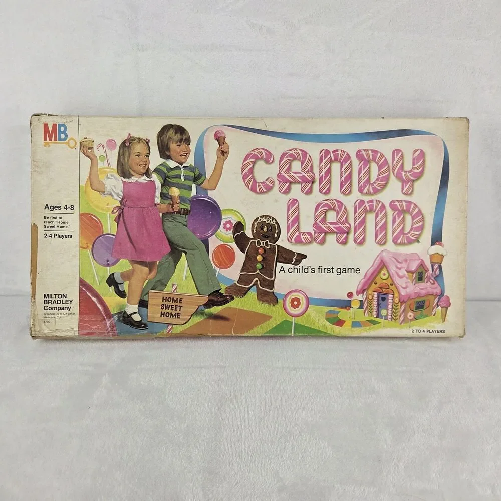 Vintage 1978 Candy Land Board Game Milton Bradley 4700 100% Complete